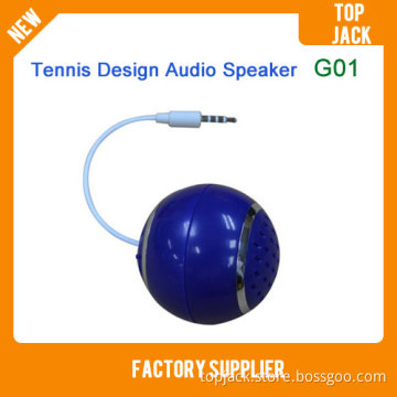 Mini Tennis Design with 3.5mm Port G01 Audio Speaker